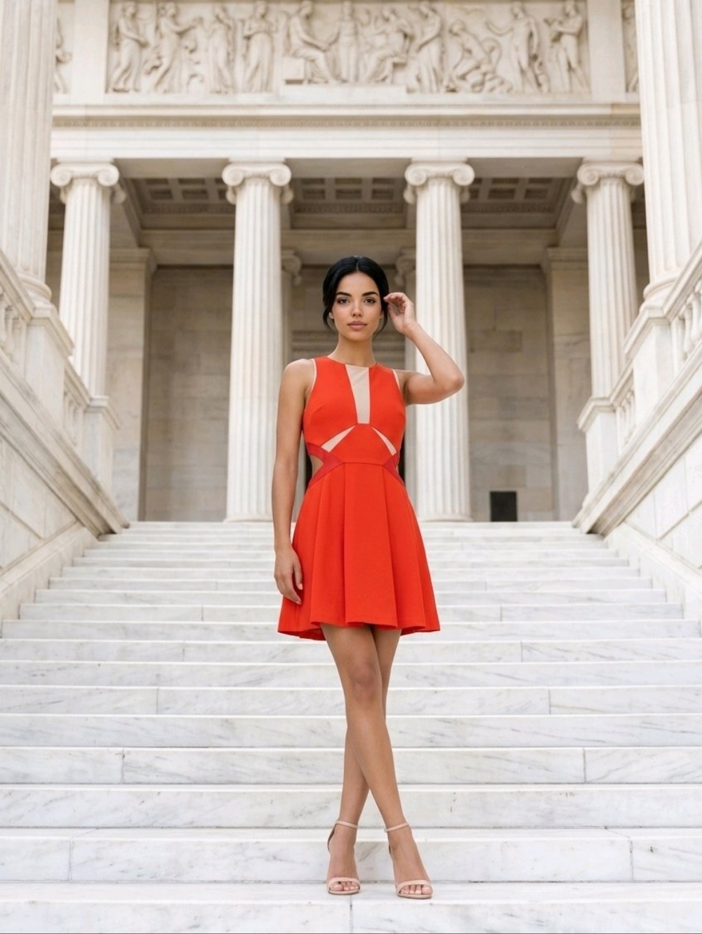 Hot Red mini dress